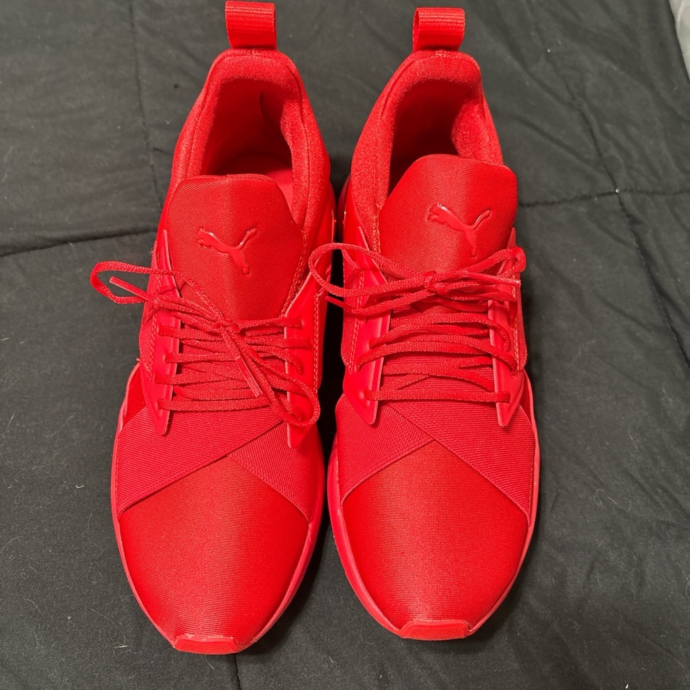 Puma Red Athletic Shoes with Modern Silhouette